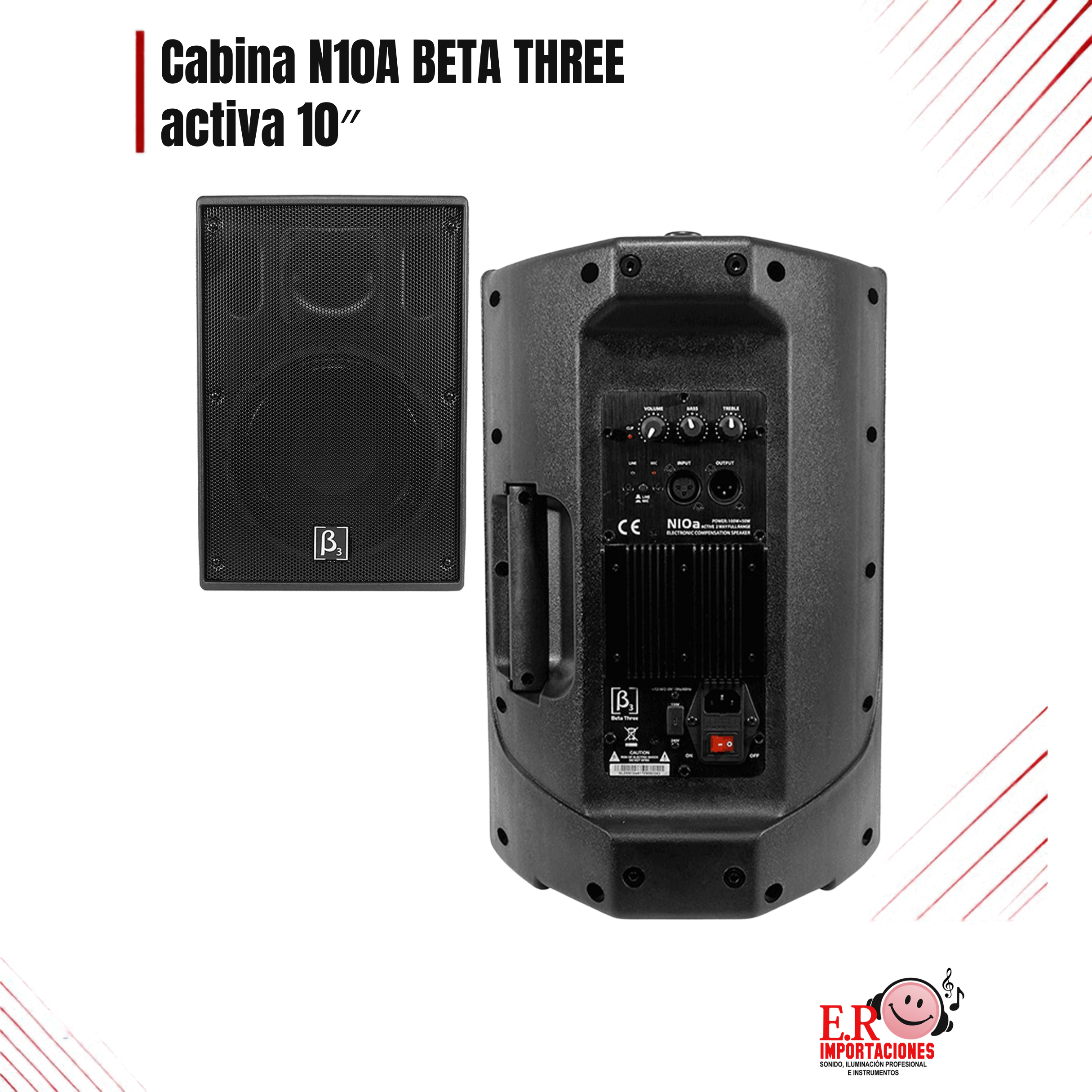 CABINA ACTIVA N10A BETA THREE: imagen 1