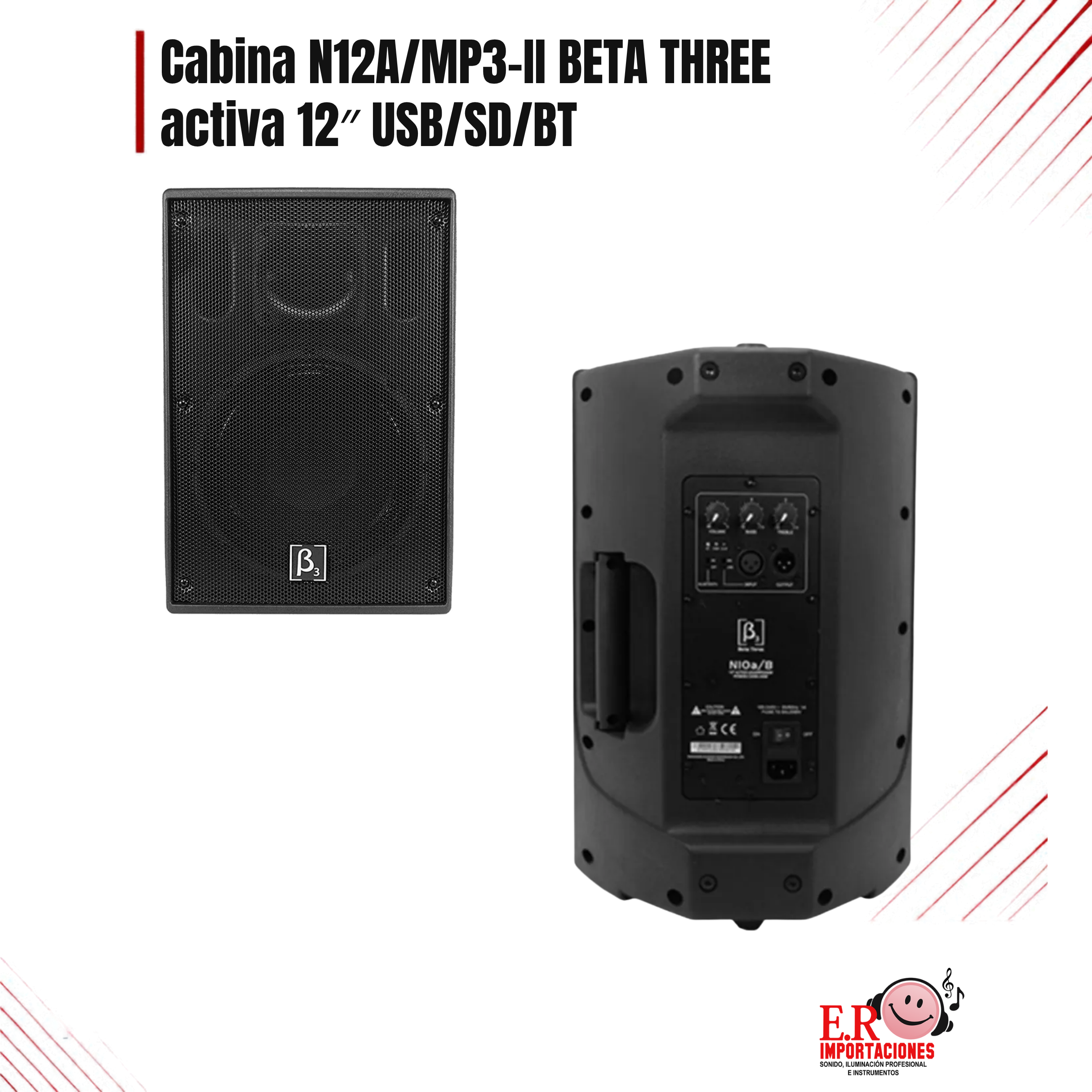 CABINA ACTIVA N12a/MP3-II BETA THREE: imagen 1