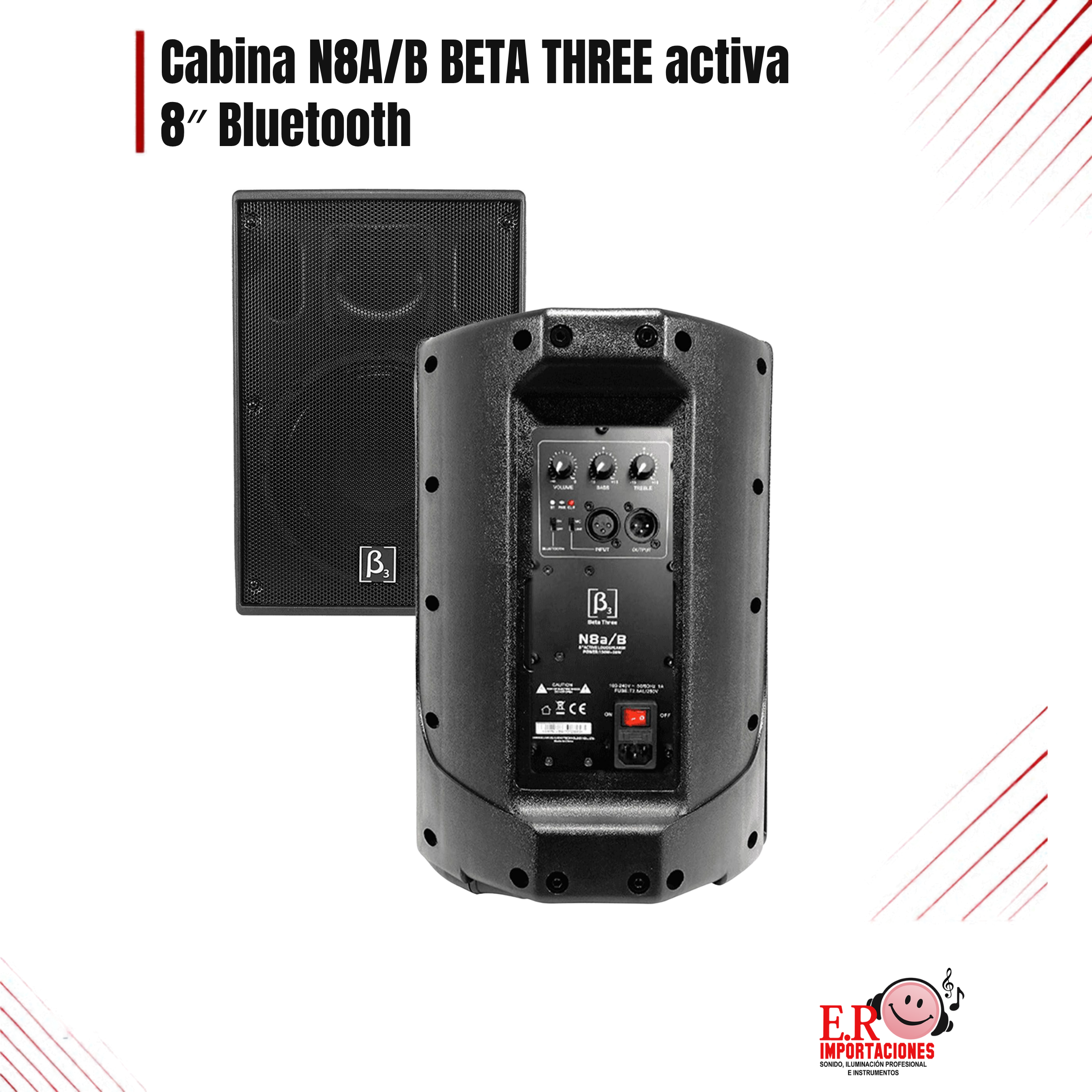 CABINA ACTIVA N8a/B BETA THREE: imagen 1