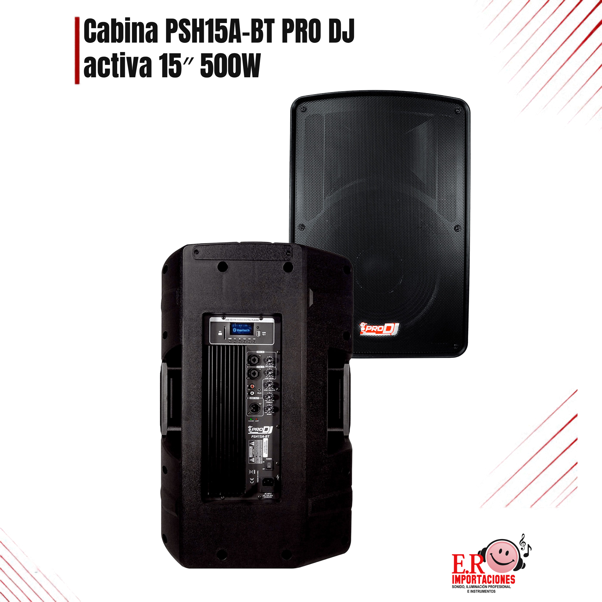 CABINA ACTIVA PSH15A BT PRO DJ: imagen 1