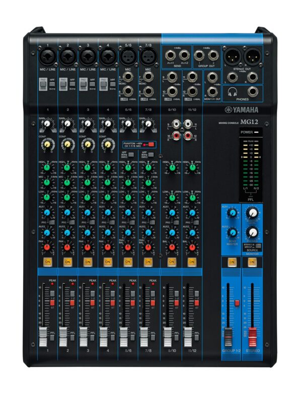 MEZCLADORA ANALOGA DE 12 CANALES MG12 YAMAHA