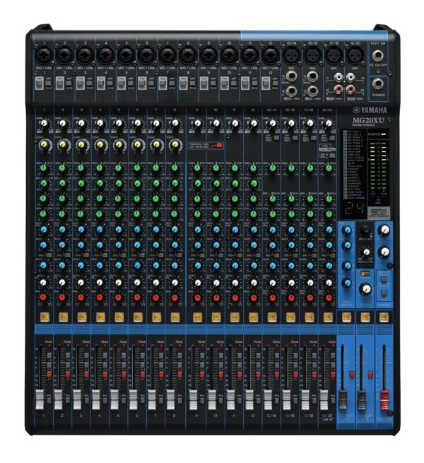 MEZCLADORA ANALOGA DE 20 CANALES CON EFECTOS Y USB MG20XU YAMAHA