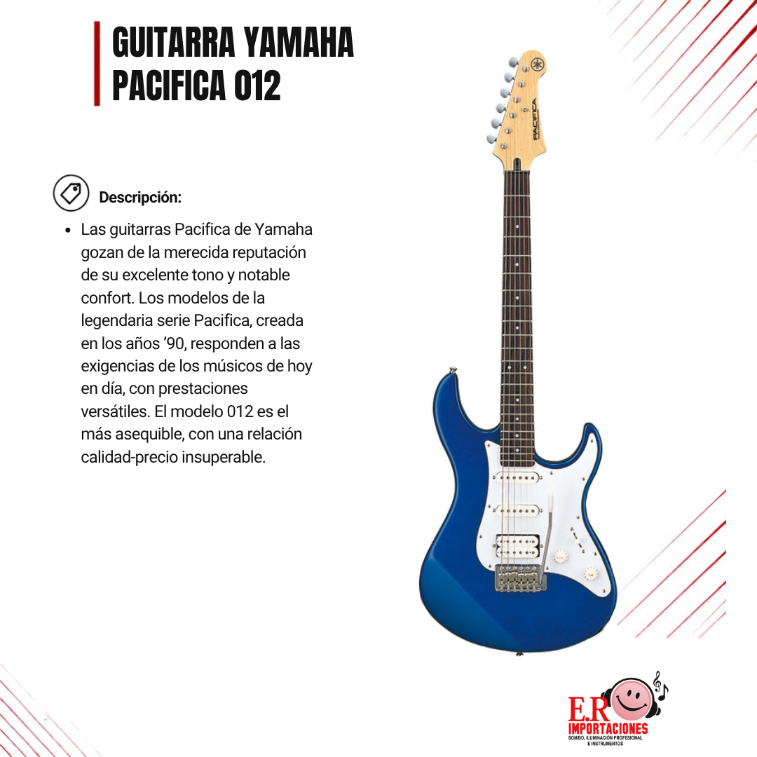 GUITARRA  ELECTRICA PACIFICA PAC012 YAMAHA AZUL: imagen 1