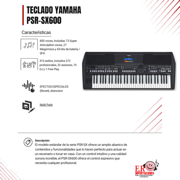 TECLADO PSR-SX600 YAMAHA