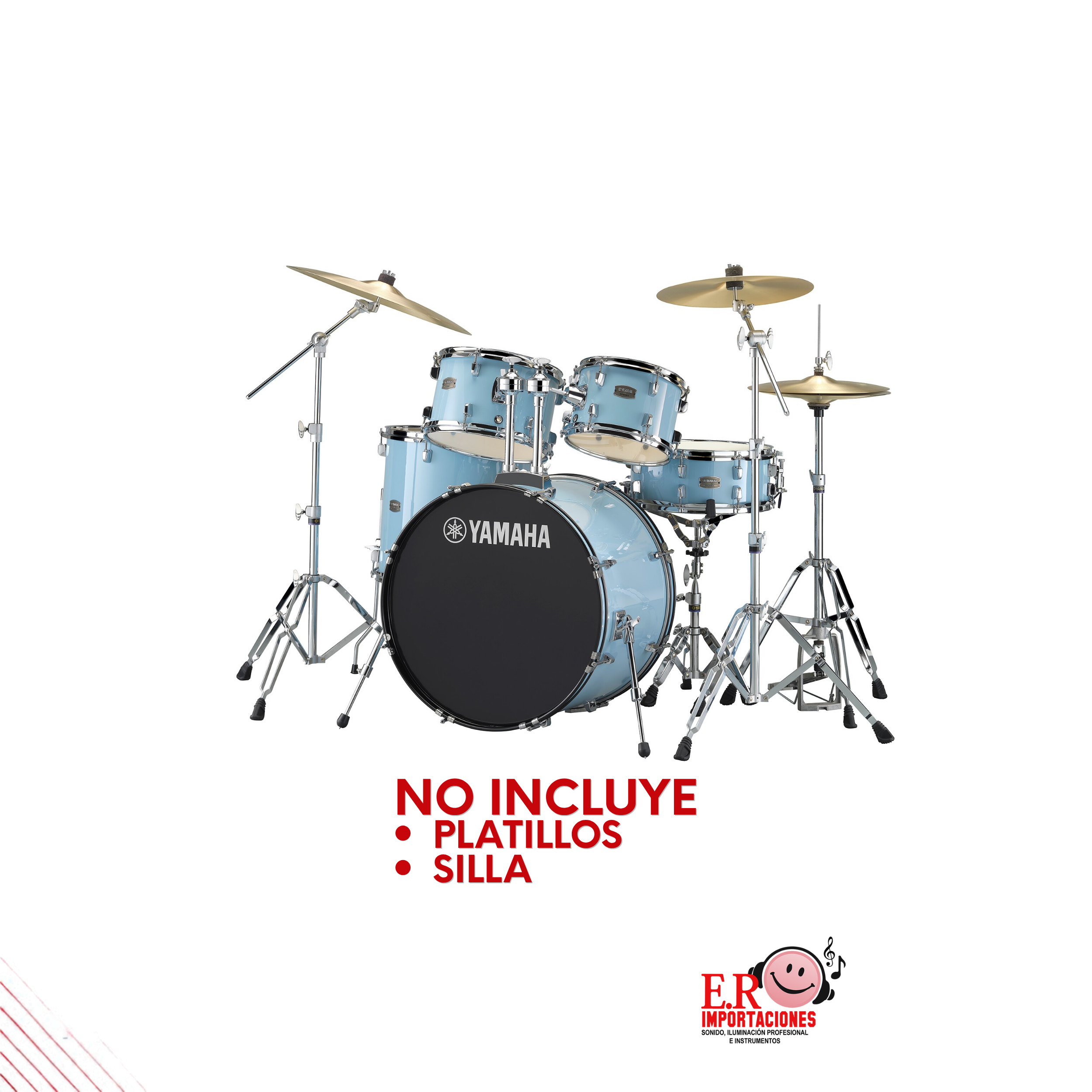 BATERIA ACUSTICA RDP2F5 YAMAHA GLOSS PALE BLUE: imagen 1