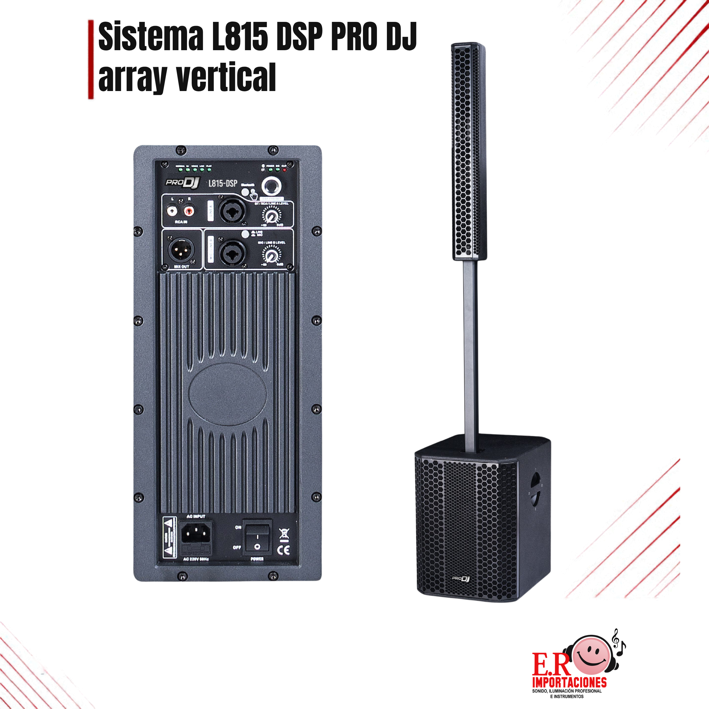Sistema L815 DSP PRO DJ array vertical: imagen 1