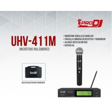 MICROFONO INALAMBRICO DE MANO UHV411M PRO DJ: imagen 2