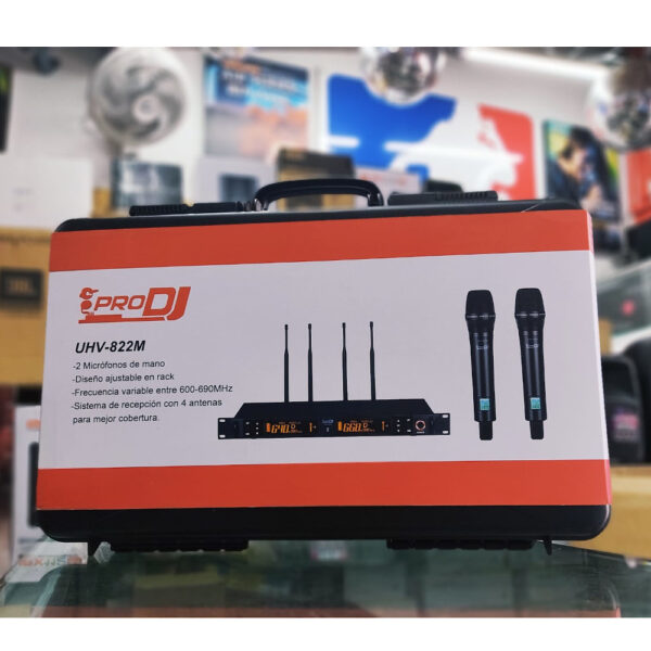 MICROFONO INALAMBRICO  DE MANO UHV 822M PRO DJ: imagen 2